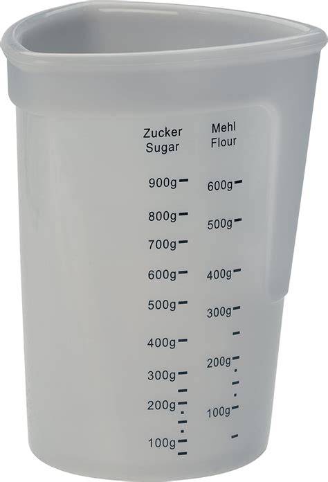 Mehl und Zucker Messbecher Skala