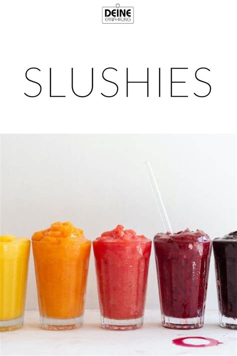 Mehrere bunte Slushies