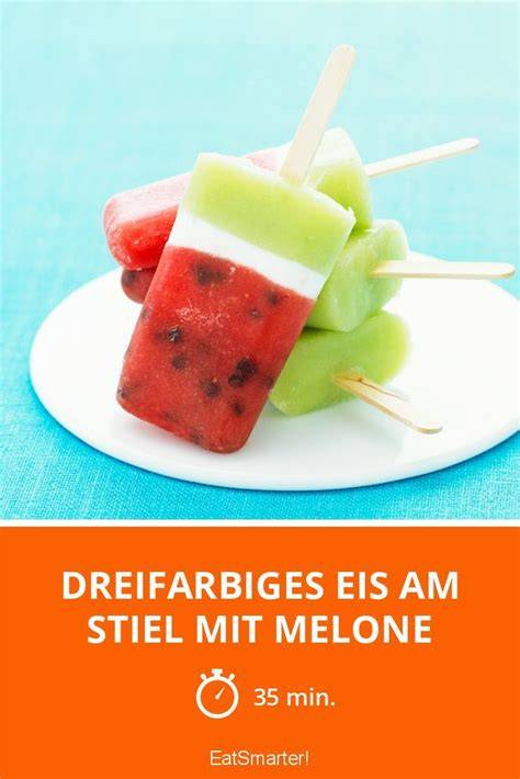 Melone am Stiel mit bunter Dekoration