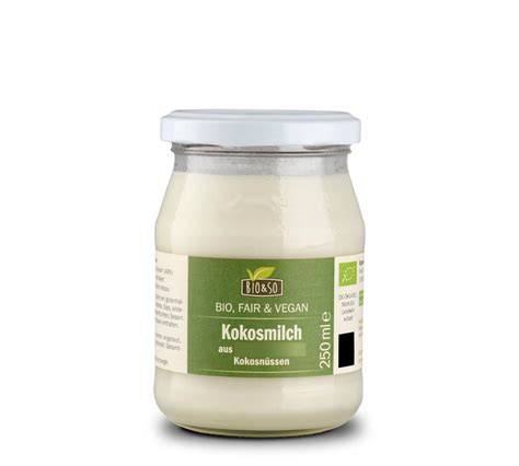 Melone in Kokosmilch im Glas