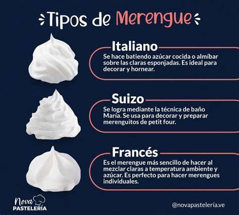 Meringue in drei Varianten mit ihren typischen Eigenschaften