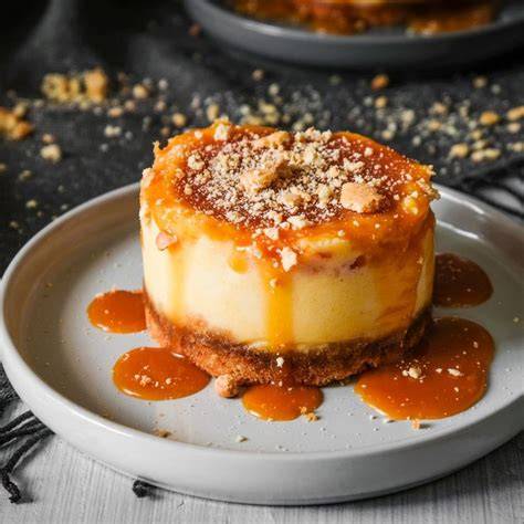 Mikado-No-Bake-Törtchen mit Karamellsoße
