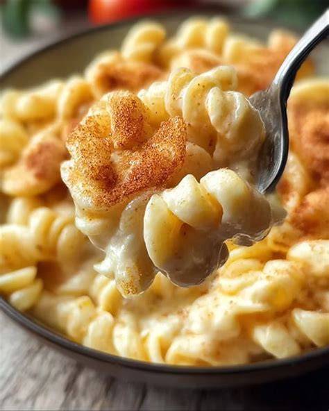 Milchnudeln mit Orangensauce und Crunch
