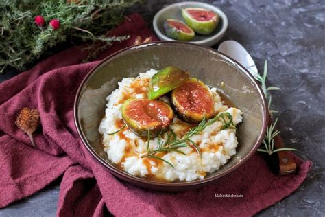 Milchreis mit karamellisierten Feigen und Rosmarin