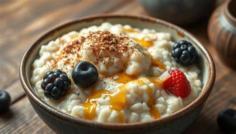 Milchreis mit verschiedenen Toppings