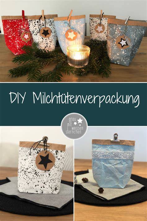 Milchtüten als Schablonenmaterial - Recycling-Idee