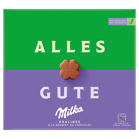 Milka Alles Gute - Kleeblattförmige Pralinen