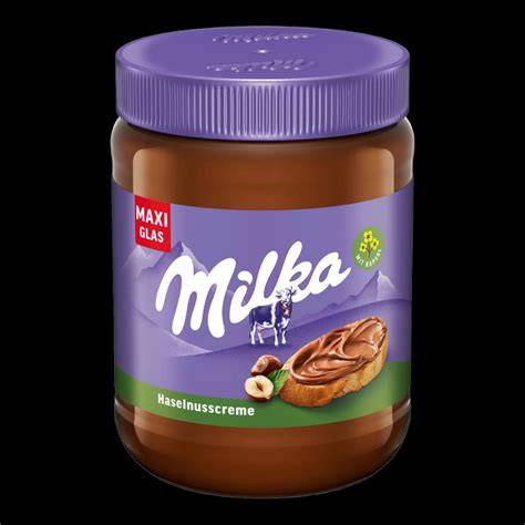 Milka Haselnusscreme Glas und Inhaltsstoffe
