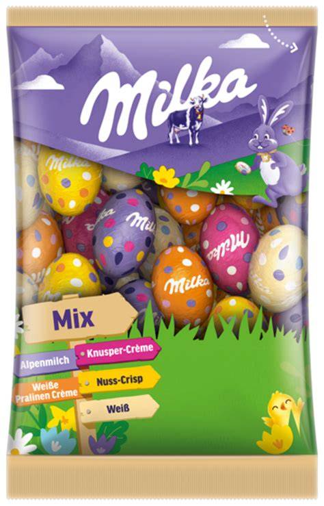 Milka Ostereier im Osternest