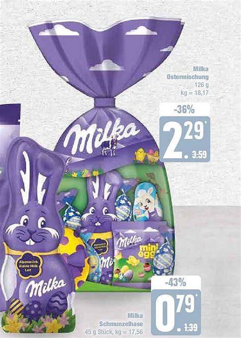 Milka Ostermischung und Schmunzelhase