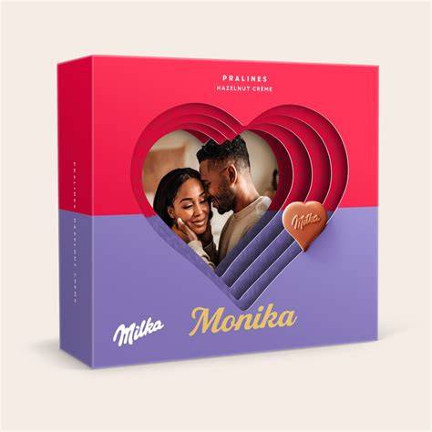 Milka Pralinen Geschenkbox mit personalisiertem Druck