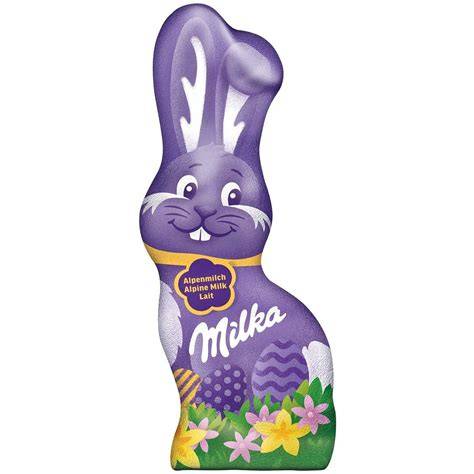 Milka Schmunzelhase in lila Folie