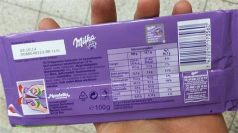 Milka Schoko Milch Produkt und Nährwerte