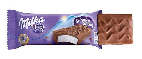 Milka Schoko Snack im lila Kühlschrank