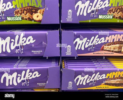 Milka Sortiment im Supermarkt