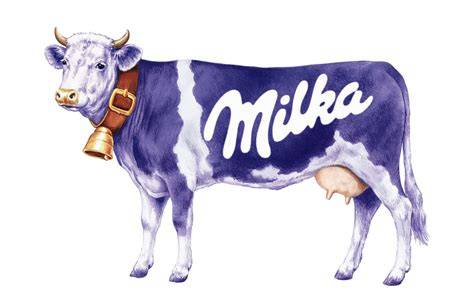 Milka lila-weiße Kuh Werbemotiv