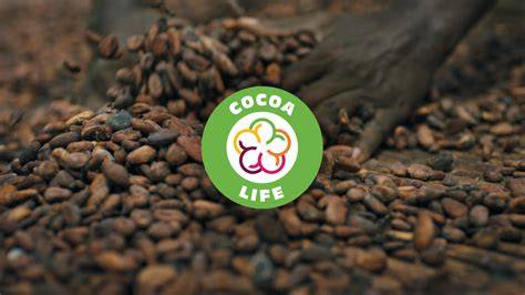 Milka-Logo und Cocoa Life Nachhaltigkeitsprogramm-Icon