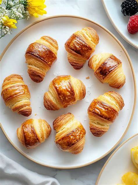 Mini Croissants auf Backblech