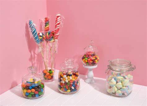 Mini Marshmallows in verschiedenen Formen und Größen