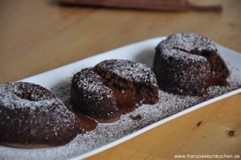 Mini Schokoladenfondant mit flüssigem Kern