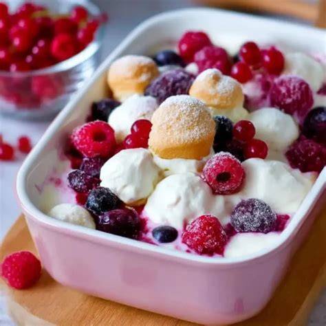 Mini Windbeutel im Tiefkühlfach und Dessert-Gläser