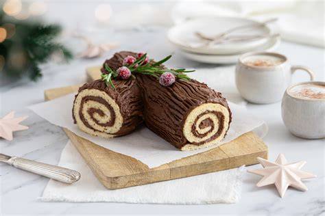 Mini-Bûche de Noel mit Kastaniencreme