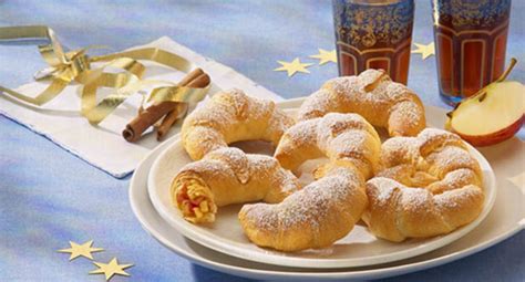 Mini-Croissants mit Apfel-Zimt-Füllung