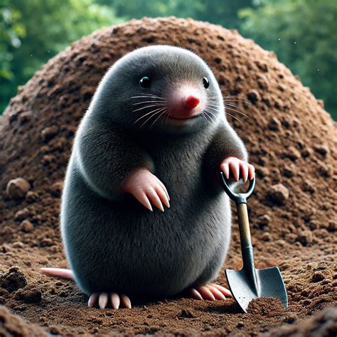 Mini-Maulwurfhügel auf Servierteller (Darstellung vieler kleiner Maulwürfe)