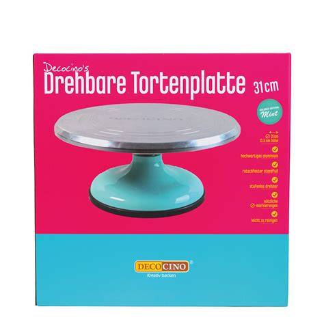 Mini-Torte auf drehbarer Tortenplatte