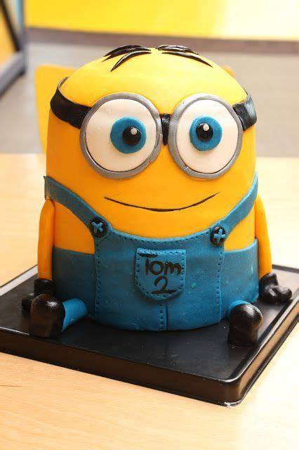 Minion-Kuchen Dekoration ohne Fondant