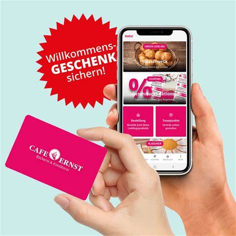 Mobile Bestellung über die Cafe Ernst App