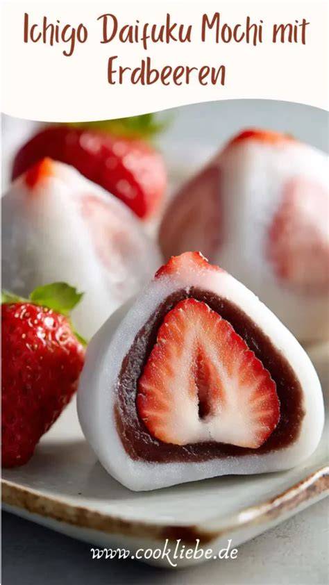Mochi mit verschiedenen Füllungen: Anko, Erdbeere, Eis