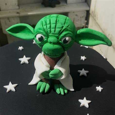 Modelliertes Yoda aus Satin Ice Blütenpaste