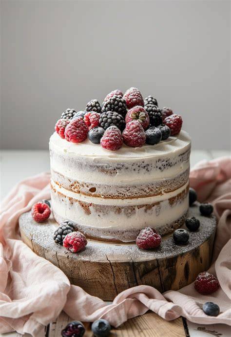 Moderne Interpretation: Naked Cake und Schichttorten