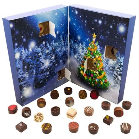 Moderne Schokoladen-Adventskalender mit dekorativen Motiven