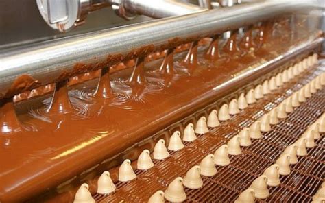 Moderne Schokoladenproduktion in Fabriken
