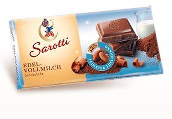Moderne Verpackungen: Sarotti Crisp Schokolade