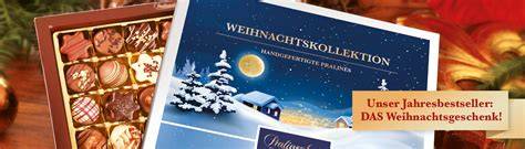 Moderne und klassische Pralinen und Tafelschokoladen zu Weihnachten