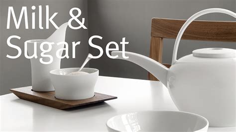 Modernes Milch und Zucker Set Design Skizze