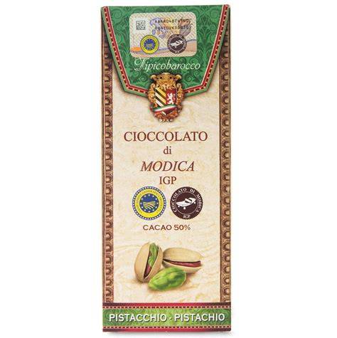 Modica Schokolade mit Pistazien