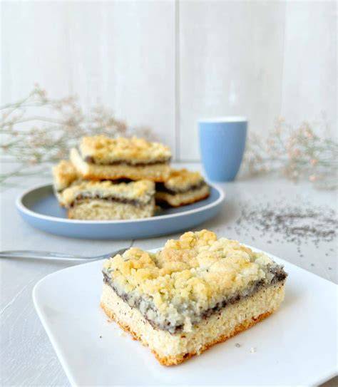 Mohn Streuselkuchen als Blechkuchen