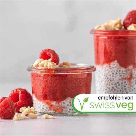 Mohn-Hafer-Kekse mit Himbeeren - Serviervorschlag