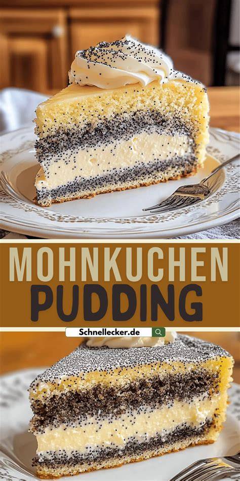 Mohnfüllung im Topf, Pudding kochen