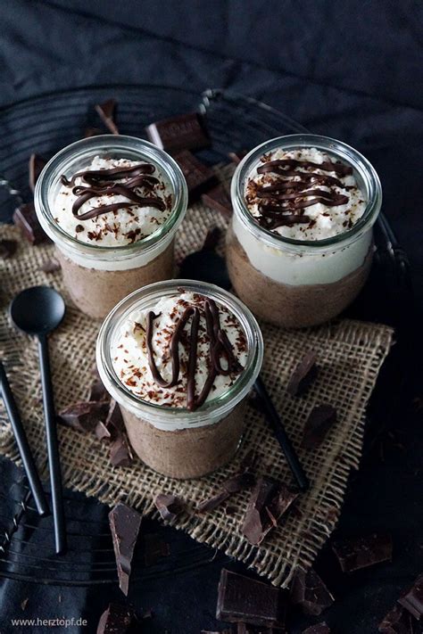 Mokka-Schokoladencreme im Glas