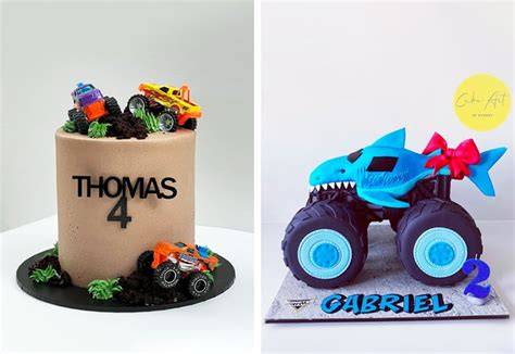 Monstertruck-Torte-Gestaltung - Beispielgrafik