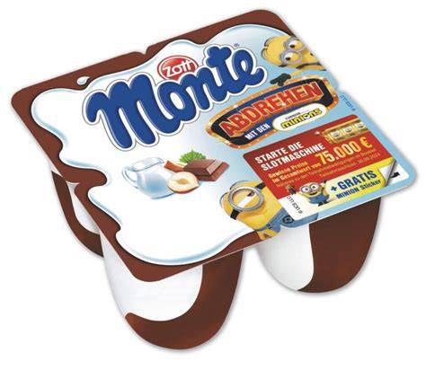 Monte Aktionspackung Detail (Sticker oder Gewinncode)