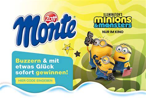 Monte Minions Gewinnspiel-Prozess erklärt (Gewinncode, Aktionsseite, Buzzer, Sofort-Gewinn)