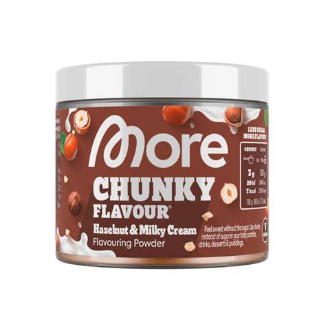 More Nutrition Chunky Flavour Schoko Haselnuss - Produkt und Zutaten