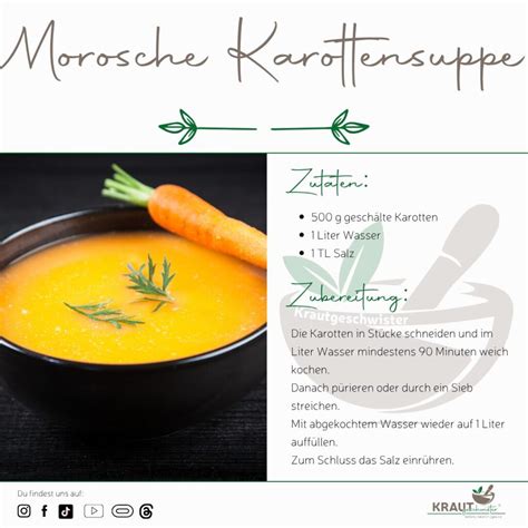 Morosche Karottensuppe und Zwieback