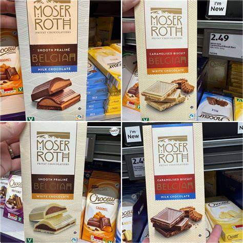 Moser Roth Schokoladensorten Übersicht